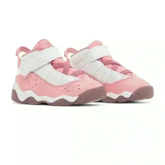 JORDAN 6 RINGS TD CORAL CHALK SHOES - Picture 1 of 15